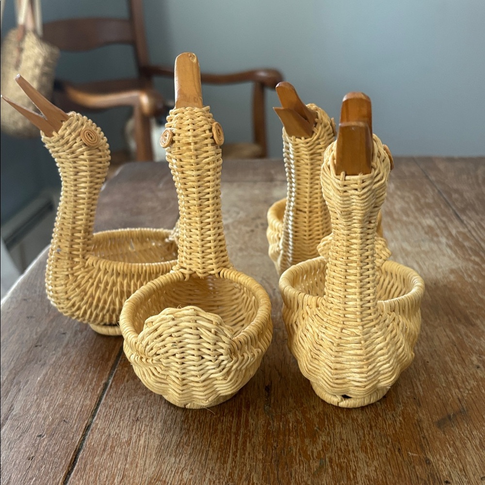 Woven Duck Basket Set - Natural Brown - Picture 2 of 12